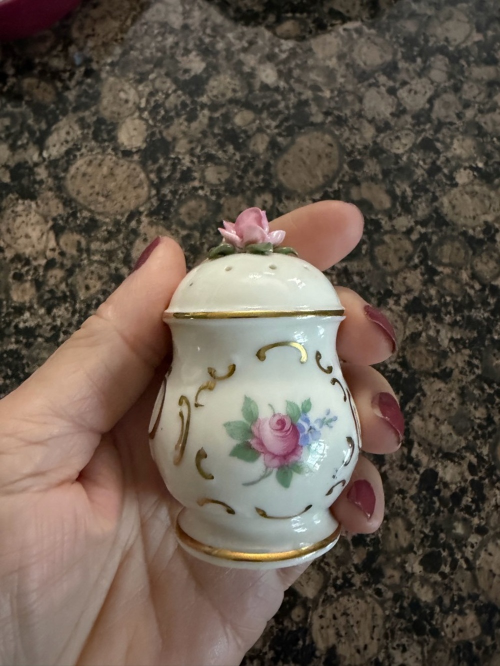 Vintage Porcelain Piece with Blue Crown N Mark
